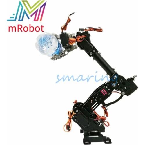 8 DOF Metal Machinery Arm For ABB Industrial Robot 360° Rotating Base Model + 8 PCS Servo Education