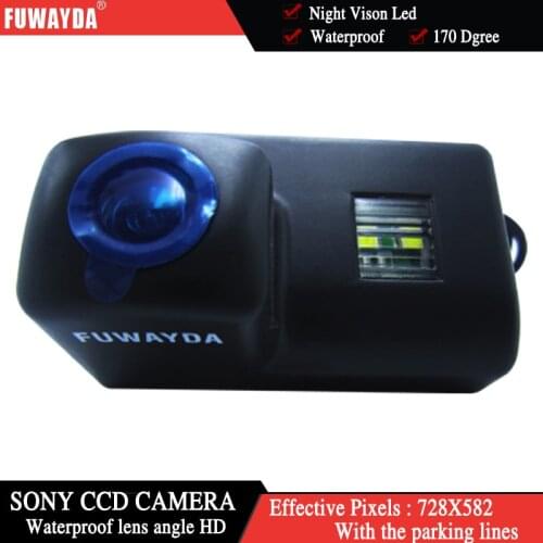 FUWAYDA FOR SONY HD CCD Car RearView Reverse BackUp Parking Camera 170 degree for Peugeot 206 207 306 307 308 406 407 5008
