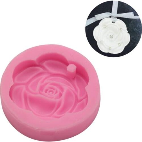 Hole-Free Flat Rose Listing Decorative Silicone Mold 15-300