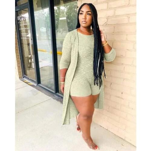 European and American fashion casual womens pit striped lining machine jumpsuit outer cape two-piece suit