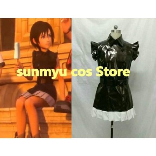 KINGDOM HEARTS Xion enameled leather Cosplay Costume,Custom Size Halloween Wholesale