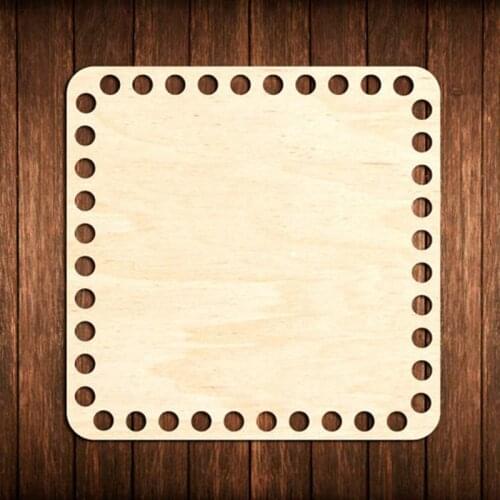 20 pieces square wood Bottom basket Bottom cut out unfinished blank wood cross stitch