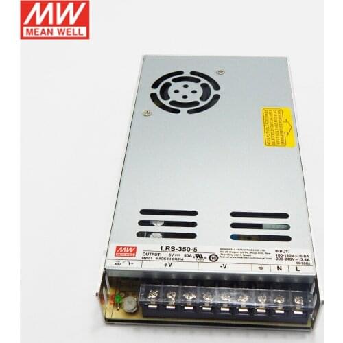 LRS-350-5 MEAN WELL 300W 5V Switching Power Supply 110V/220V AC to 5V DC 60A 300W Meanwell dc Power Supply Transformer PSU
