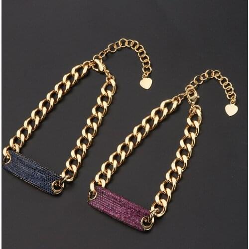 Fashion Womens Jewelry Bracelet Exaggerated European American Hip Hop Street Heavy Industry Thick Bracelet for Women Charm Gift