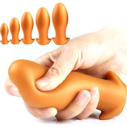 Woman Men Soft Silicone Butt Plug Big Anal Plug Anal Vaginal Dildo Plug Prostate Massage Anus Expander Buttplug Erotic Sex Toys