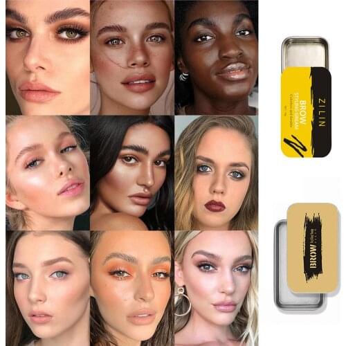 Eyebrow Soap Kit Long Lasting Waterproof Long-Lasting 4D Feathery Brows Styling Soap Styling Soap For Eyebrows Womens Cosmetics