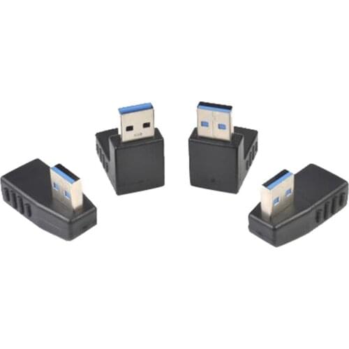 New And High Quality Durability HOT 4 Pack USB 3.0 A Male to Female Extension Cable 90 Degree Right Angle Adapter Plug 2021