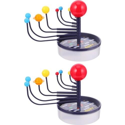 2 Pcs KidS Science Planetary Education Toy DIY Solar System Planetary Model Model Of Eight Planets Galaxy And Solar System