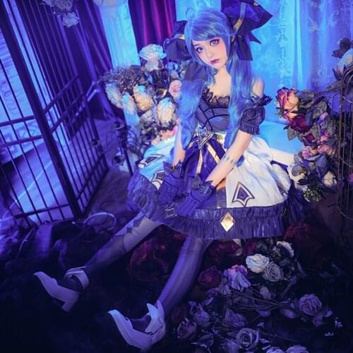 Game LOL Gwen The Hallowed Seamstress Battle Lolita Dress Gorgeous Anime Uniform Halloween Women Cosplay Outfits Custom Made
