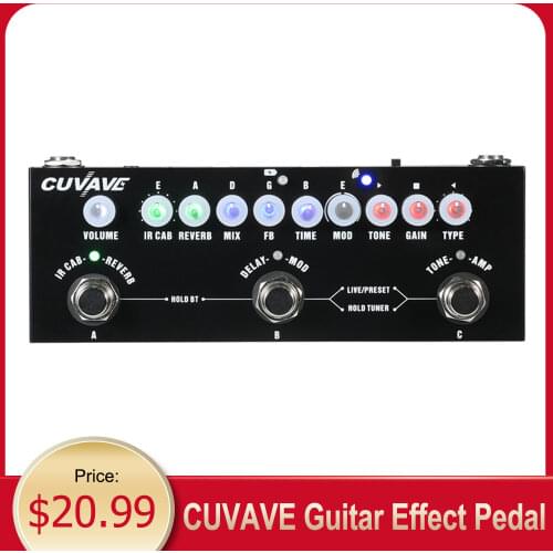CUVAVE CUBE BABY Portable Multifunctional Electric Guitar Combined guitar effect pedal guitar & Wireless Playback Guitar pedals