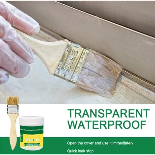 Transparent Sealant Paste Waterproof Glue Brush Sealer Mighty Paste Polyurethane Coating Repair Broken Tools for Home