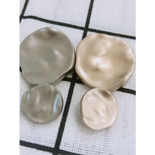 10pcs/lot Gold Pearl Buttons Plastic Shank for Garment Clothing Accessories Fit Sewing Scrapbooking Garment DIY Decoration