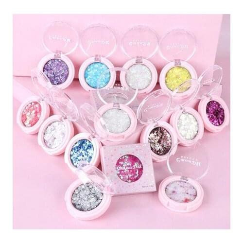 Cheapest Face Eye Highlight Powder Eyeshadow Palette Shining Sequins Pentagram Moon Diamond Fragment Eye Shadow BUTT666