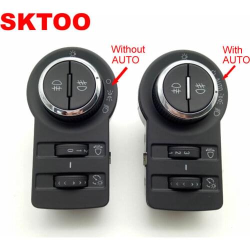 SKTOO For Buick Encore Chevy Cruze Malibu Without AUTO GM13301749 Fog Lamp Headlight Control Switch Button