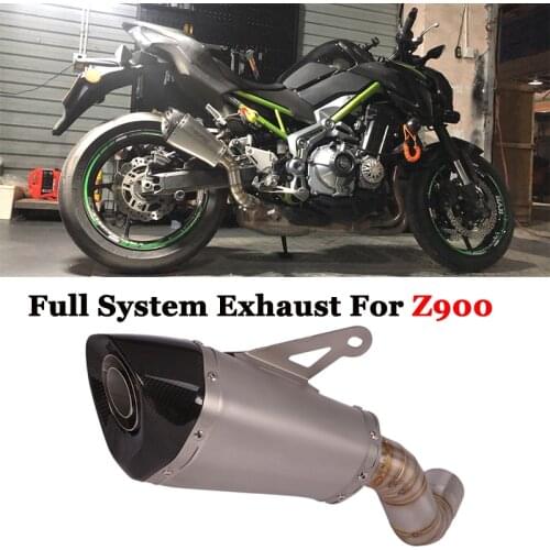 Slip On For Kawasaki Z900 Ninja900 2017-2020 Motorcycle GP Carbon Exhaust Escape Modified Laser Muffler With DB Killer 2018 2019