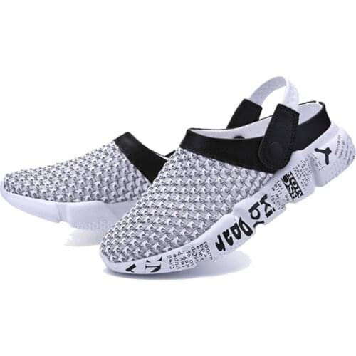 TaoBo Flats Slippers for Man Aqua Shoes 2019 Net-faced wading shoes for Man Wading Sandals Lightweight Shoes Slip on