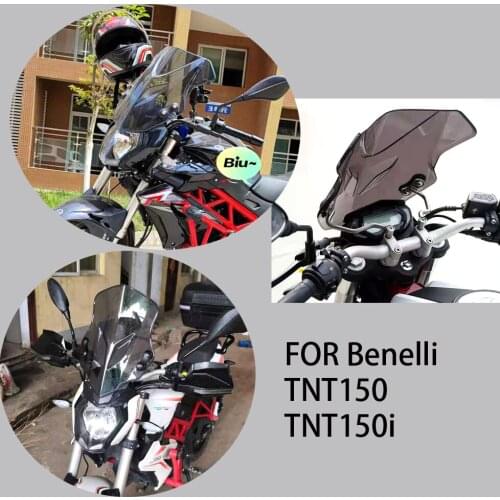 Universal Motorcycle Windscreen Windshield Covers Screen Smoke Lens Motorbikes Car Accessories Tools FOR Benelli TNT150 TNT150i