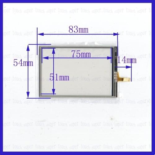 ZhiYuSun Wholesale 5PCS/lot 3531 83mm*54mm NEW 3.5inch 4 line For Car DVD touch screen panel 83*54 Sensor glass