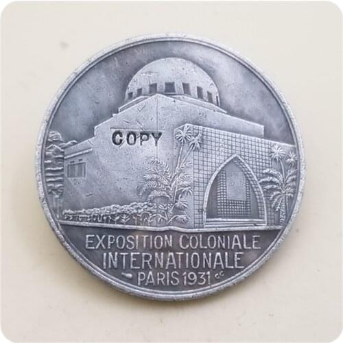 1931 Medal Colonial exposition of Paris copy coins commemorative coins-replica coins