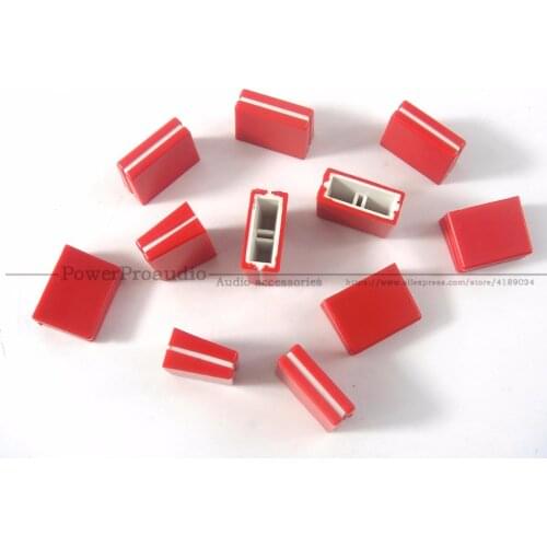 20pcs/lot Channel Crossfader potentiometer Fader Cap Knob For PIONEER DJM-250 350 400 600 700 800 Mixer Red color