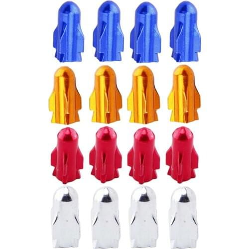 4 Pieces Tyre Valve Stem Caps for Car/Motorbike/ Trucks/ Bike and Bicycle (4 Colors)