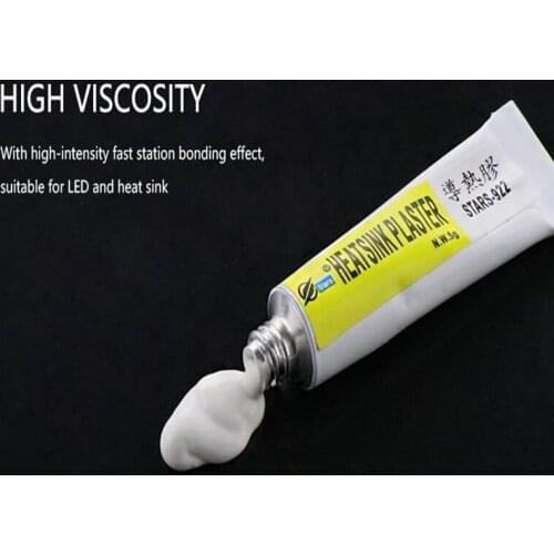 5g/1pc Thermal Paste Grease Conductive Glue Heatsink Plaster Adhesive Glue Heatsink Plaster Viscous Compound Glue Quick Dry