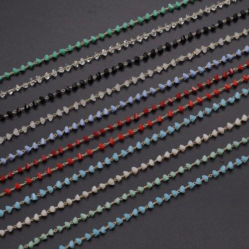 30 Meters/lot Irregular Crystal Beads diy jewelry Making Chains Wholesale Bulk Chain Supply Finding Jewellery Supplies