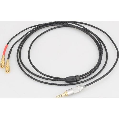 Free shipping 2m 4 Cores 5N OFC copper silver plated Headphone Upgrade Cable for Hifiman He-5 He-6 He-400 He-500 He560