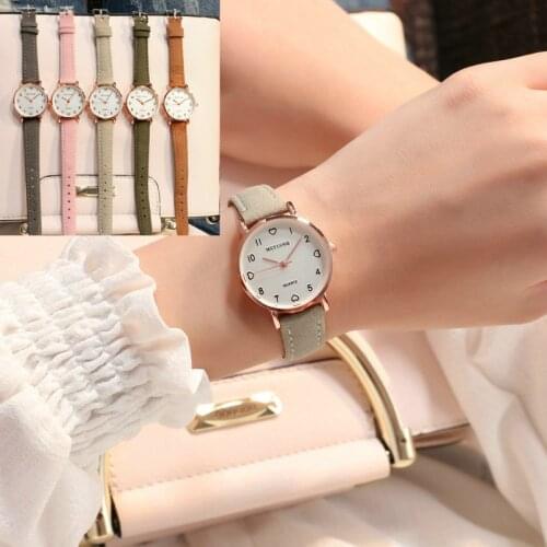 Ladies Watch Korean Version Casual Retro Simple Fashion Digital Womens Wristwatches Slim Dial Dress Electronics Watches