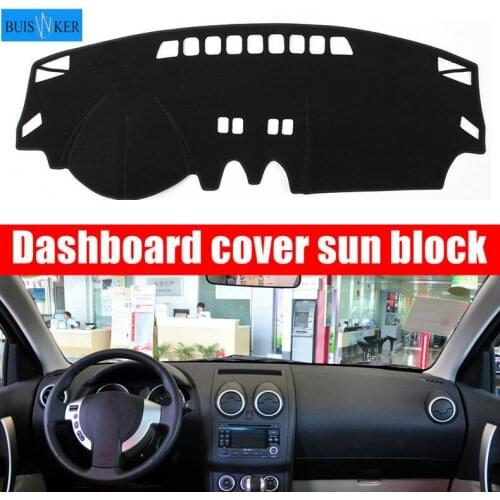 Car Styling Dashboard Cover Dashmat Mat Pad Interior Sun Visor Shade Carpet Anti-UV Protector For Nissan Qashqai J10 2006 - 2013
