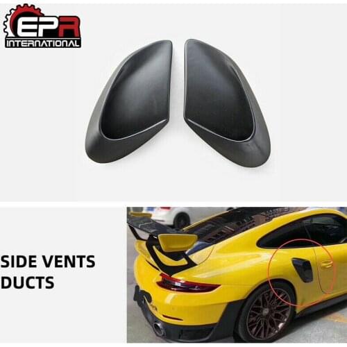 For Porsche 911 991 Carrera 4/S/4S GT2RS Style FRP Unpainted Rear Fender Vents Car Accessories