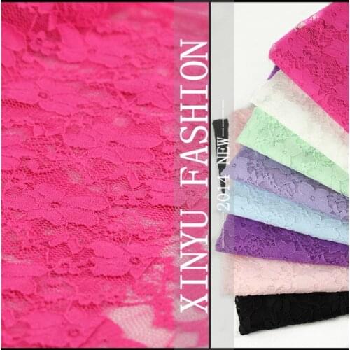 Stretch Lace Fabric DIY Clothing Bottoming Skirt by the Yard Sewing Material Alibaba Express Cloth Fabrics Decoration