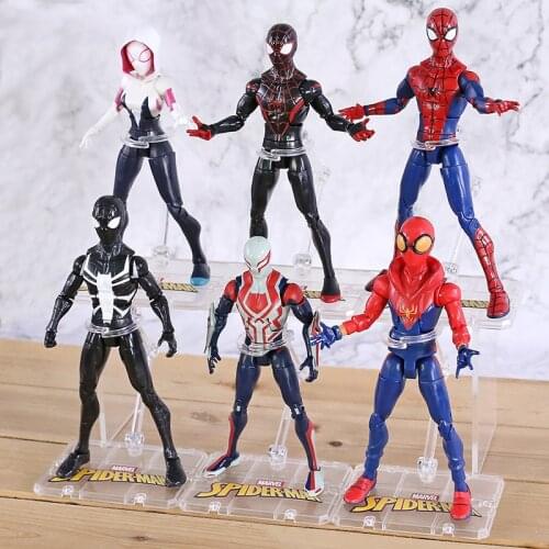 Marvel Hero Spiderman Into the SpiderVerse Figures Miles Morales 2099 SpiderGwen Figure