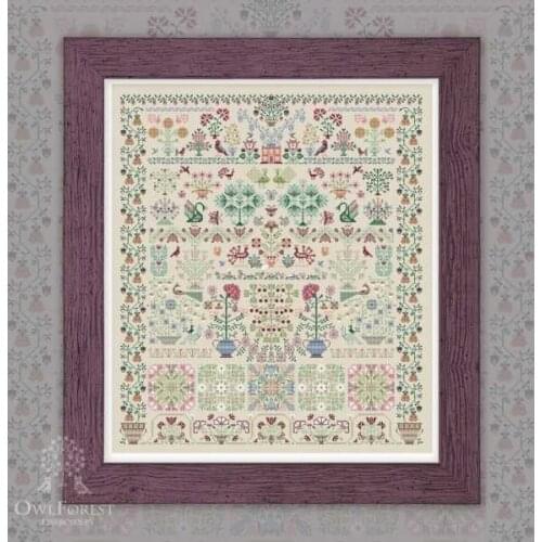 -Jigsaw Garden in Bloom 94-107 Counted Cross Stitch Kit The Gentleman Rabbit Bunny High Quality Embroidery Sets