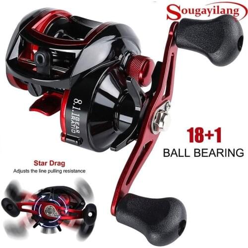LIZARD 18+1BB 10.1:1 bait casting Fishing reel Baitcasting Fishing reels Carretilha de pesca 10kg Max Darg low profile reel