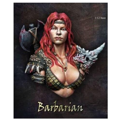 1/12 Scale Unpainted Resin bust Sexy Brutal Figure Model Kit Free Shipping