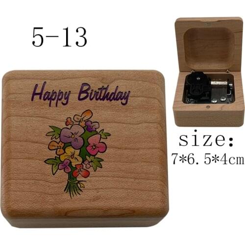 Mechanical Music Boxes wind up Music Box music theme happy birthday Children wife girlfriend Birthday Gifts Kids Toys