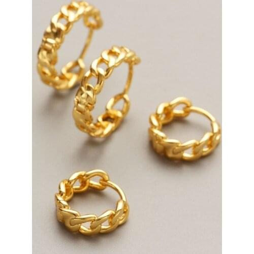 European and American fashion metal ear rings 2021 new cool wind earrings Korean temperament simple ear jewelry