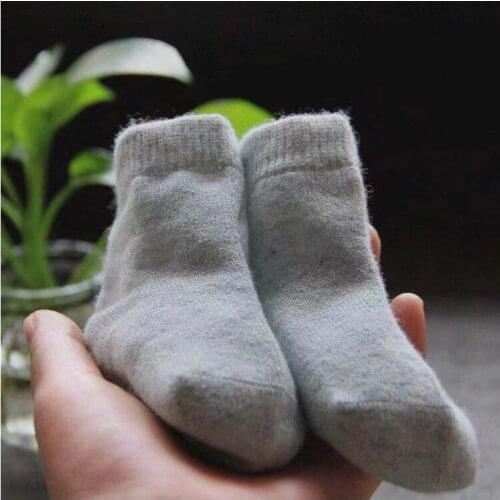 Comfortable silk-knit silk cashmere Thicken baby autumn and winter warm breathable men and women childrens tube socks