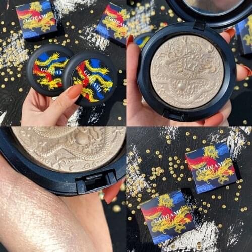 New Chinese Dragon Facial Contour Makeup Highlighter Professional Palette Shiny Pressed Powder Low Light Illuminator Cosmetics
