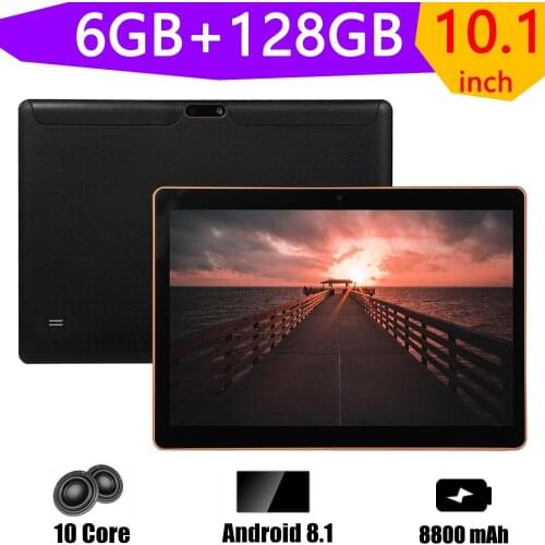 New Arrivals 10.1 Inch Tablet Pc Android 9.0 Octa Core 8GB RAM 128GB ROM 4G Network Phone Call AI Speed-up Tablets GPS Wifi