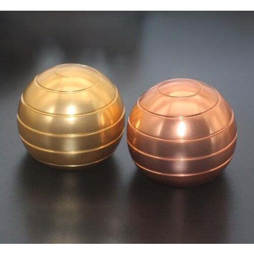 New Ball Type Fingertip Gyro Metal Alloy Adult Office Desk Toy Decompression Anxiety Stress Relief Fidget Spinner Sensory Toys