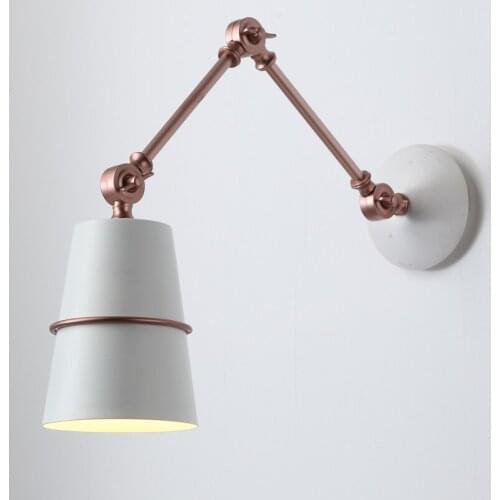 Retro Restaurant Industrial Wall Lamps Living Room Bedroom Study Creative Wall Light Modern Model Room Retractable Wall Lamp