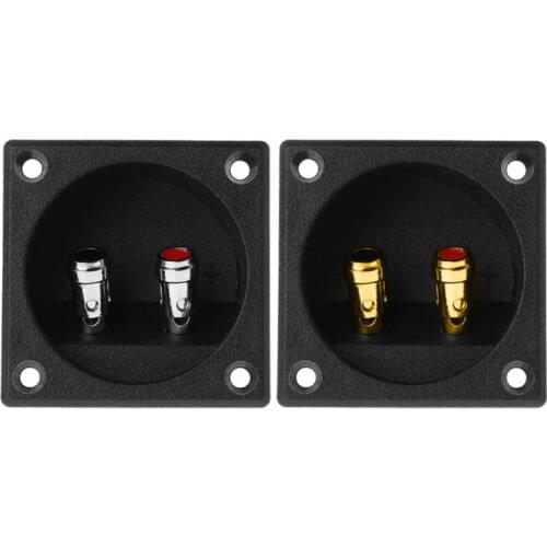 Terminal Cup Connector 270 Parts Express Double Binding Posts Twist Gold Banana Jacks Recessed Subwoofer Speaker Box Enclosure