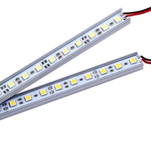 5050 LED Bar Light Non-Waterproof 5050 SMD 72LEDs/M LED Rigid Strip DC 12V 5050 LED Tube Hard LED Strip Free shipping