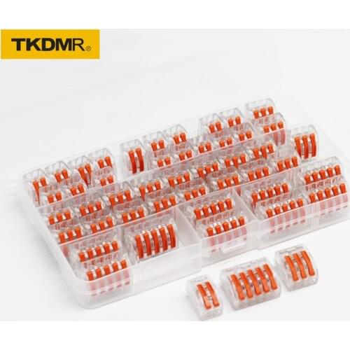 30/35/40/45/50pcs universal cable wire connector 222 type fast household compact wire connection push-in terminal block PCT-212