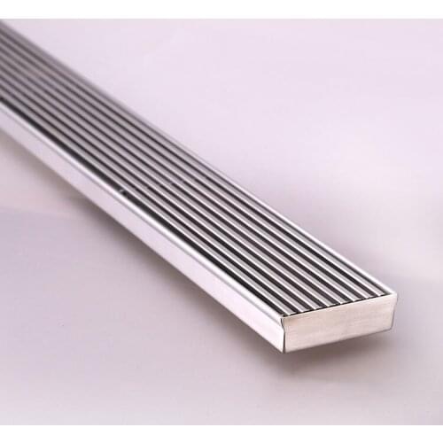 High quality bathroom toilet 1000*68mm Rectangle Linear stainless steel Shower floor Drain Large flow drainer,Brushed--MS215