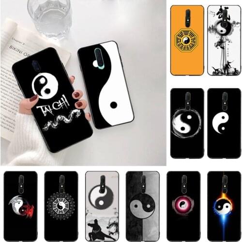 YJZFDYRM Eight Diagrams Taiji Yin Yang Custom Soft Phone Case For Oppo A5 A9 2020 A5S Reno2 z Renoace 3pro Realme5Pro