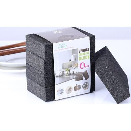 1/4pcs Kitchen Cleaning Brush Rust Remover Brush Descaling Clean Rub Kitchen Gadget Tools Magic Sponge Eraser Emery Sponge