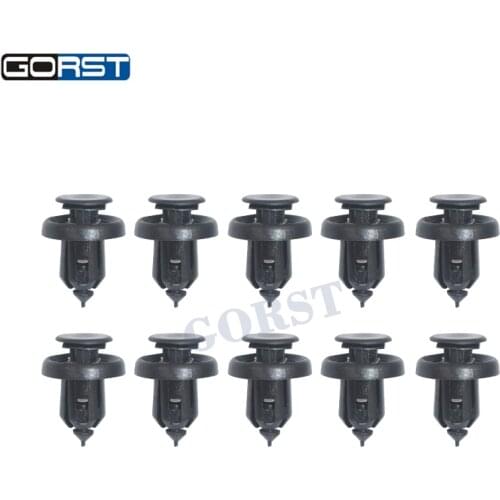 10pcs Front Bumper Retainer Clip Push Type Retainer W/Metal Insert 91506-S9A-003 For Honda Locking Hooks Fastener Latch Rivet